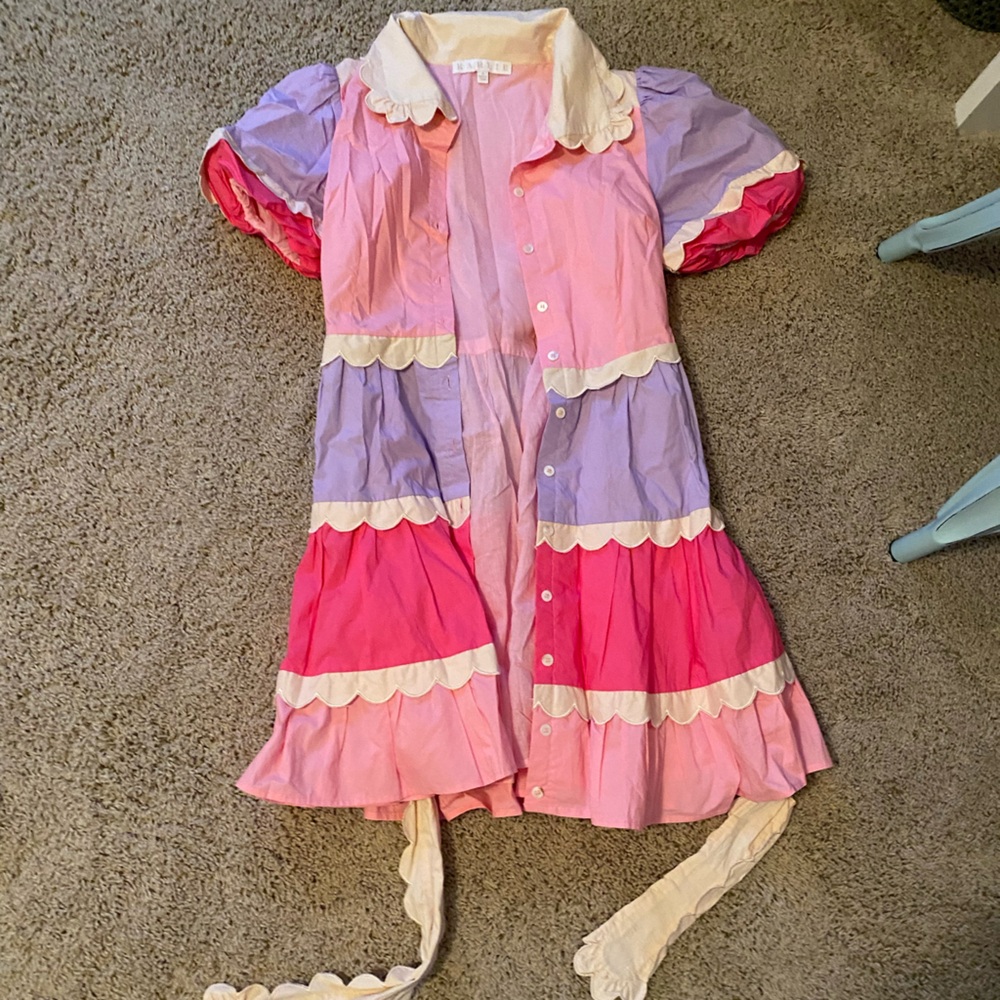 Karlie Pink and Purple Mini Dress